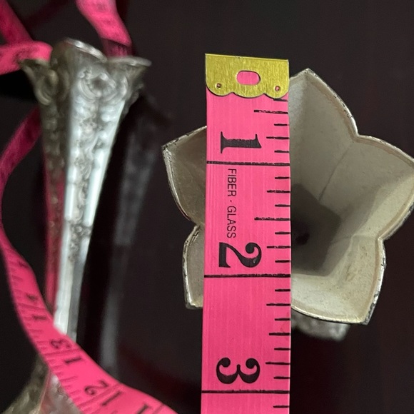 Vintage Set Of Two Condisco E.P Antimony Silver Plated Ornate Candle Holders - Picture 8 of 8